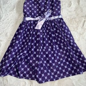H&M Girls dress purple tie in front size 7/8